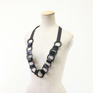 マルニ(Marni)の■未使用品■MARNI マルニ ネックレス リング チェック柄 アクセサリー レディース ブラック系 CARBONE 20210427/GH1757(ネックレス)