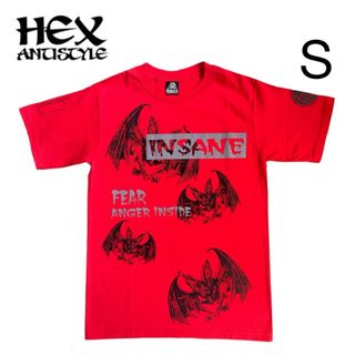 ヘックスアンチスタイル(HEX ANTISTYLE)の未使用 HEXANTISTYLE  ヘックス 半袖 Tシャツ 赤 プリント(Tシャツ/カットソー(半袖/袖なし))