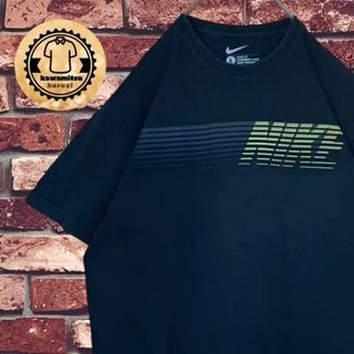 ナイキ(NIKE)の【ビッグシルエット】NIKEナイキtシャツ半袖Lブラックビンテージビッグロゴ(Tシャツ/カットソー(半袖/袖なし))