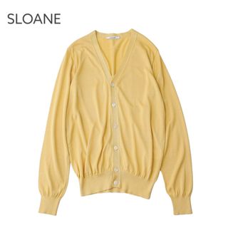 スローン(SLOANE)のSLOANE１８Ｇ天竺シルクＶネックカーディガン(カーディガン)