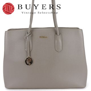 フルラ(Furla)の【中古】 フルラ トートバッグ レザー グレージュ ゴールド金具 シンプル 通勤 肩掛け レディース 女性 Furla(トートバッグ)