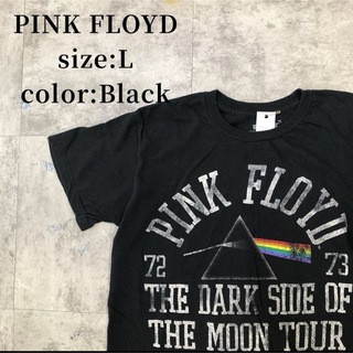 ピンク・フロイド PINK FLOYD バンドTシャツ アメカジ L黒 古着(Tシャツ/カットソー(半袖/袖なし))