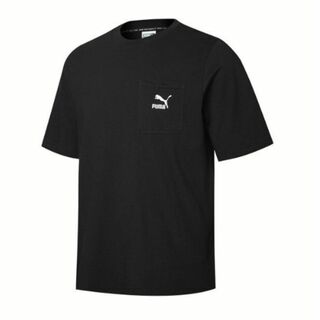 PUMA - 【新品】プーマ カジュアル ポケット CLASSICS 半袖 Tシャツ 黒 L
