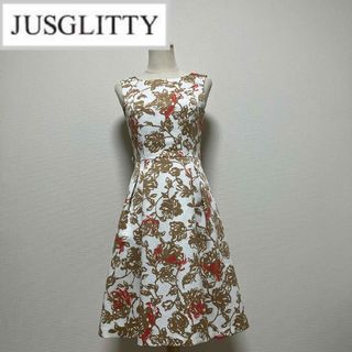 ジャスグリッティー(JUSGLITTY)のジャスグリッティー　ノースリーブ花柄ワンピース(ひざ丈ワンピース)