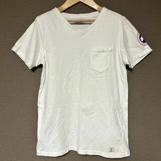 AZ by junhashimoto 白Tシャツ　プリント　綿100%(Tシャツ/カットソー(半袖/袖なし))