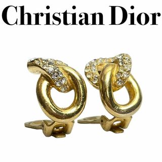 クリスチャンディオール(Christian Dior)の《ヴィンテージ》ディオール　dior ラインストーン　イヤリング　1193(イヤリング)