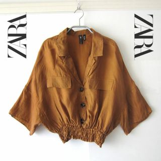 ザラ(ZARA)の美品　ZARA／ザラ★　ショート丈ドルマンシャツ(シャツ/ブラウス(長袖/七分))