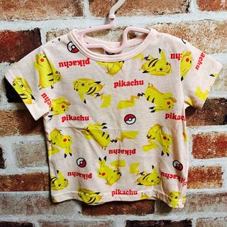 ポケモン(ポケモン)のピカチュウ★ピンク　半袖Tシャツ　95サイズ(Tシャツ/カットソー)