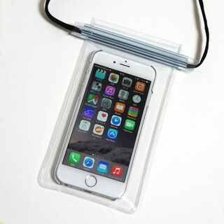 お風呂もOK iPhone 防水ケース 透明 ポーチ2枚入 日本製(その他)