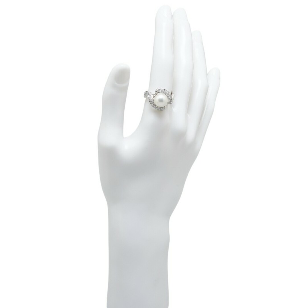 美品 Pt900 プラチナ リング 指輪 パール 10mm ダイヤ 0.422ct 美品 Pt900 プラチナ リング 指輪 パール 10mm ダイヤ 0.422ct