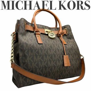マイケルコース(MICHAEL KORS)のMichael kors マイケルコース　ロゴ　シグネチャー　2way 4255(ショルダーバッグ)