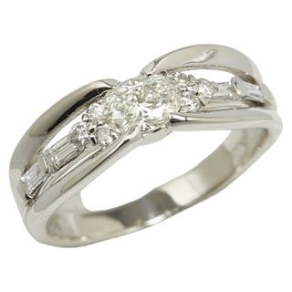 美品 Pt900 プラチナ リング 指輪 ダイヤ 0.502ct ダイヤ 0.30ct 【1-0153404】(リング(指輪))