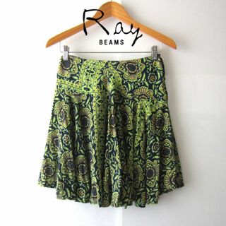 レイビームス(Ray BEAMS)の美品　Ray BEAMS／レイビームス★　総柄　膝丈スカート(ひざ丈スカート)