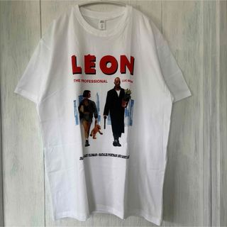 映画LEON マチルダ　レオン　ビッグプリント/ XLサイズ/ ホワイト(Tシャツ/カットソー(半袖/袖なし))