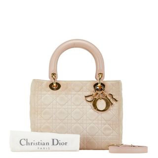 Dior - ディオール レディディオール カナージュ ハンドバッグ ショルダーバッグ 2WAY スウェード レディース Dior 【201-54137】