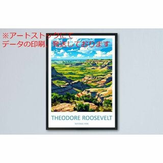 mz ポスター A3 (A4も可) セオドア・ルーズベルト国立公園 トラベル ウ(印刷物)