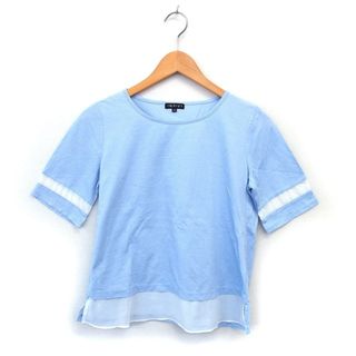 インディヴィ(INDIVI)のインディヴィ カットソー Tシャツ コットン混 スリット 小さいサイズ シフォン(その他)