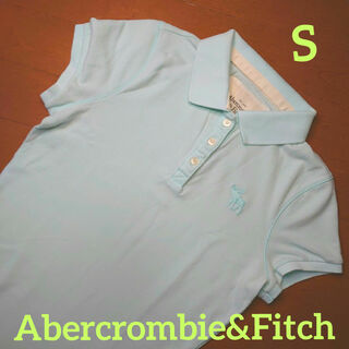 アバクロンビーアンドフィッチ(Abercrombie&Fitch)のアバクロンビー&フィッチ レディース ポロシャツ Sサイズ  ミントブルー(ポロシャツ)