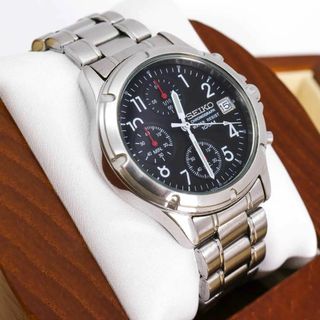 セイコー(SEIKO)の◆美品 稼働 SEIKO 腕時計 クロノグラフ メンズ 新品電池 V657 x(腕時計(アナログ))