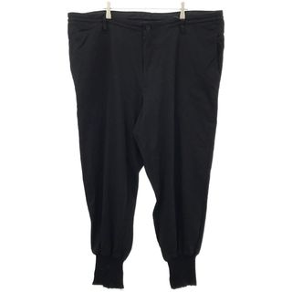 ヨウジヤマモトプールオム(Yohji Yamamoto POUR HOMME)のYohji Yamamoto POUR HOMME ヨウジヤマモト プールオム 21SS DROP CROTCH TAPERED TROUSERS コットンジャジーリブトラウザーズパンツ HD-T06-077 ブラック 3(その他)