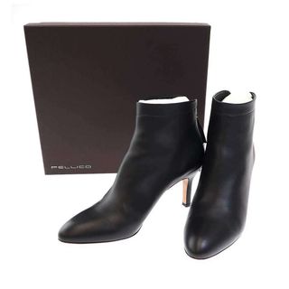 ペリーコ(PELLICO)のPELLICO ペリーコ Back Zip Boots バックジップショートブーツ PE192DA7049VIXXLDI ブラック 38(ブーツ)