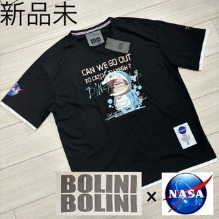 限定品 新品未■BOLINI NASA■コラボ ドラえもん レイヤー Tシャツ(Tシャツ/カットソー(半袖/袖なし))