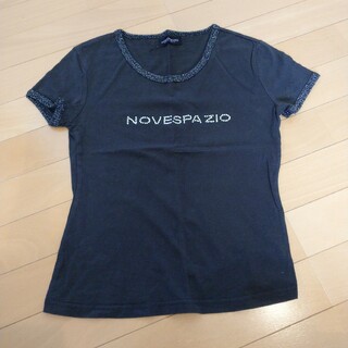 ノーベスパジオ(NOVESPAZIO)のノーベスパジオ Tシャツ M ラインストーン NOVESPAZIO(Tシャツ(半袖/袖なし))