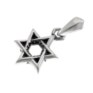 クロムハーツ(Chrome Hearts)のクロムハーツ CHROME HEARTS ■ 【 STAR OF DAVID CHARM 】 スモール スター オブ ダビデ チャーム シルバー ネックレス トップ　w19202(ネックレス)