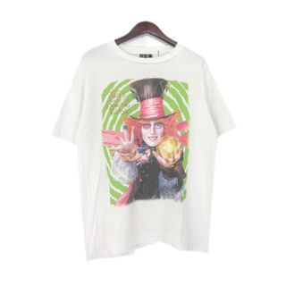 セントマイケル SAINT MICHAEL ■ 23AW 【 DSNY SS TEE MAD HATTER SM A23 0000 C25 】 アリス マッド ハッター プリント 半袖 Tシャツ　w19300(Tシャツ/カットソー(半袖/袖なし))