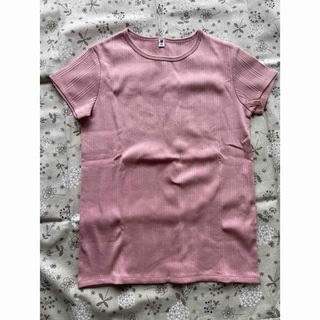 ユニクロ(UNIQLO)のユニクロキッズ160 ガールズ用Tシャツ　ピンク(Tシャツ/カットソー)
