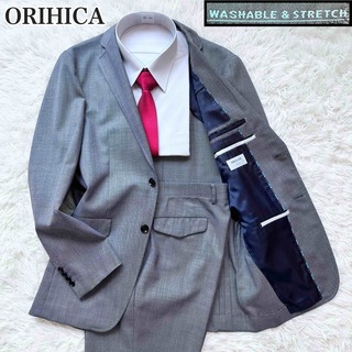 オリヒカ(ORIHICA)の【未使用級】 ORIHICA シングルスーツ 背抜き ウォッシャブル グレー L(セットアップ)