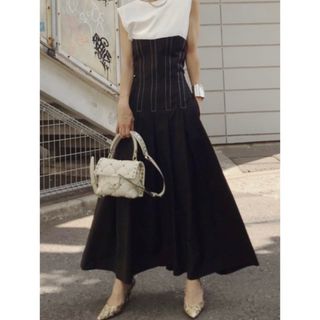 アメリヴィンテージ(Ameri VINTAGE)のAMERI VINTAGE / STITCH TUCK DRESS(ロングワンピース/マキシワンピース)