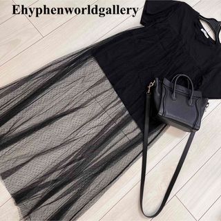 E hyphen world gallery - Ehyphenworldgallery 美品　チュール　ドッキング　Tシャツ　