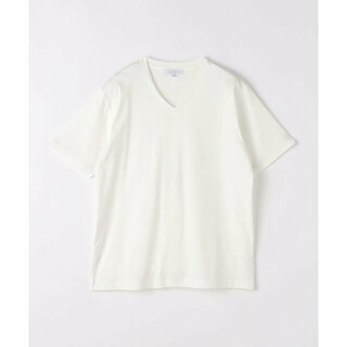 アデイインザライフ(a day in the life)の【WHITE】シルケットスムース ベーシック VネックTシャツ<A DAY IN THE LIFE>(Tシャツ/カットソー(半袖/袖なし))