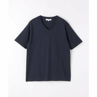 アデイインザライフ(a day in the life)の【NAVY】シルケットスムース ベーシック VネックTシャツ<A DAY IN THE LIFE>(Tシャツ/カットソー(半袖/袖なし))