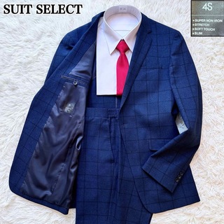 スーツカンパニー(THE SUIT COMPANY)のスーツセレクト 4S シングルスーツ ビジネススーツ セットアップ ネイビー(セットアップ)