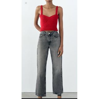 ザラ(ZARA)のZARA ザラ ミッドライズ　デニム　パンツ(デニム/ジーンズ)