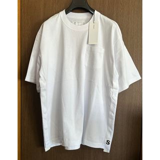 sacai - 白4新品 sacai サカイ メンズ S ロゴ パッチ Tシャツ 半袖 ホワイト