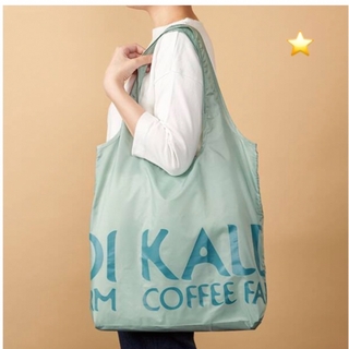 KALDI - KALDI カルディ　オリジナルエコバッグ　おしゃれ　かわいい　セージグリーン