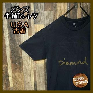 メンズ ブラック ダイヤモンド L ストリート USA古着 半袖 Tシャツ(Tシャツ/カットソー(半袖/袖なし))