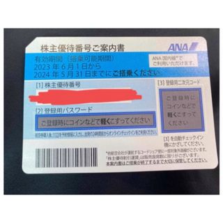 エーエヌエー(ゼンニッポンクウユ)(ANA(全日本空輸))のANA株主優待券　本日まで！(航空券)