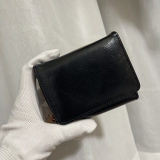 三つ折り財布レディース   ブラック(財布)
