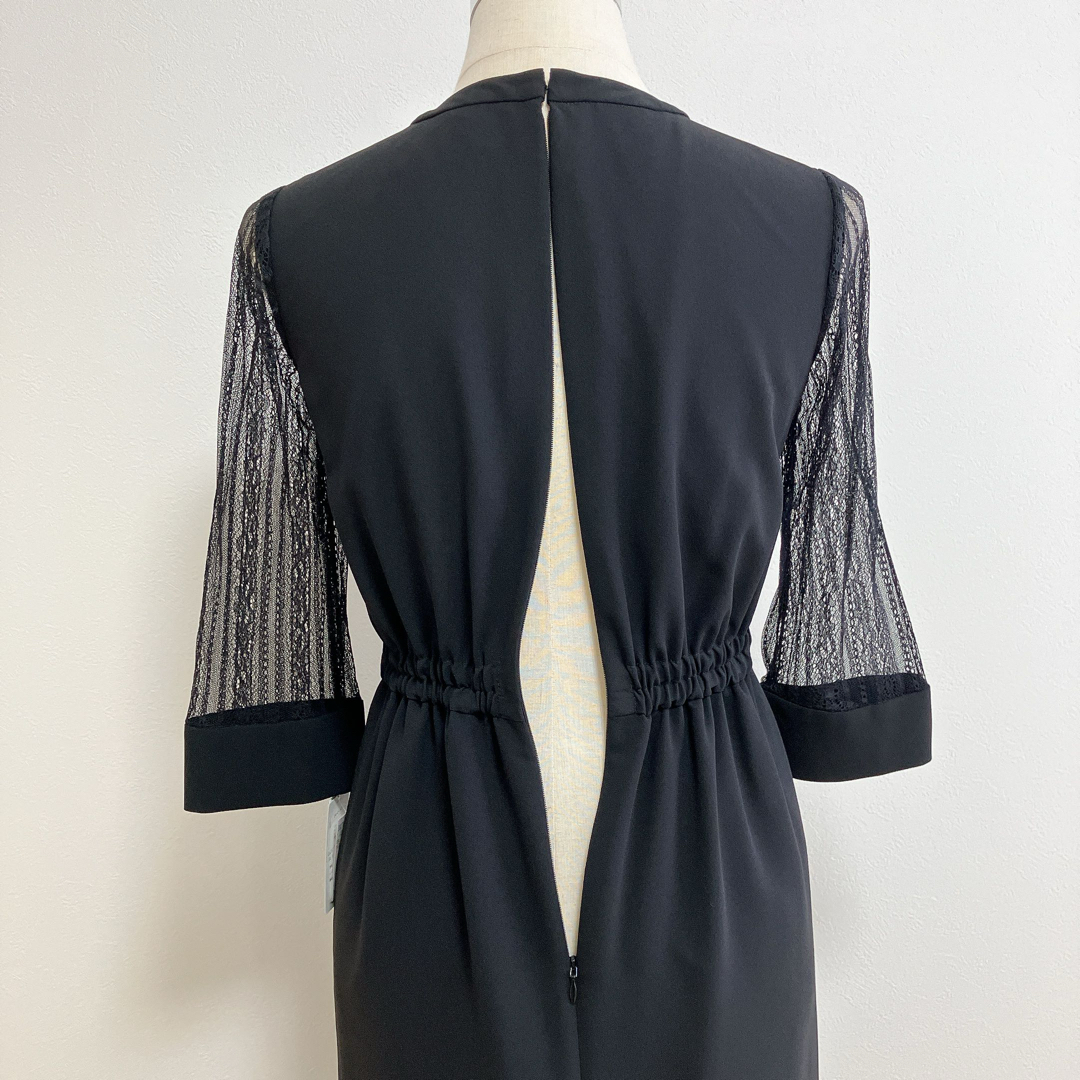 AIMER - 【新品】AIMERエメ ブラック ストライプレース袖 AIMER - 【新品】AIMERエメ ブラック ストライプレース袖