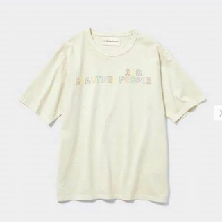 ジーユー(GU)のGU beautiful people グラフィックT(5分袖)(ロゴ) M(Tシャツ(半袖/袖なし))