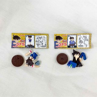 メイタンテイコナン(名探偵コナン)の【新品】名探偵コナン　チョコエッグ　江戸川コナン　毛利蘭(キャラクターグッズ)