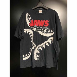 激レア 当時物 映画 JAWS Tシャツ ヴィンテージ ブラック ジョーズ(Tシャツ/カットソー(半袖/袖なし))