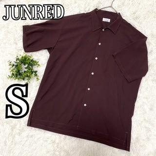 JUNRED - 【美品】JUNRED ジュンレッド　半袖シャツ　小豆色　S