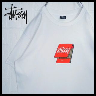 STUSSY - 《STUSSY/ステューシー》マッチ棒　アートワーク　Tシャツ　ビッグシルエット