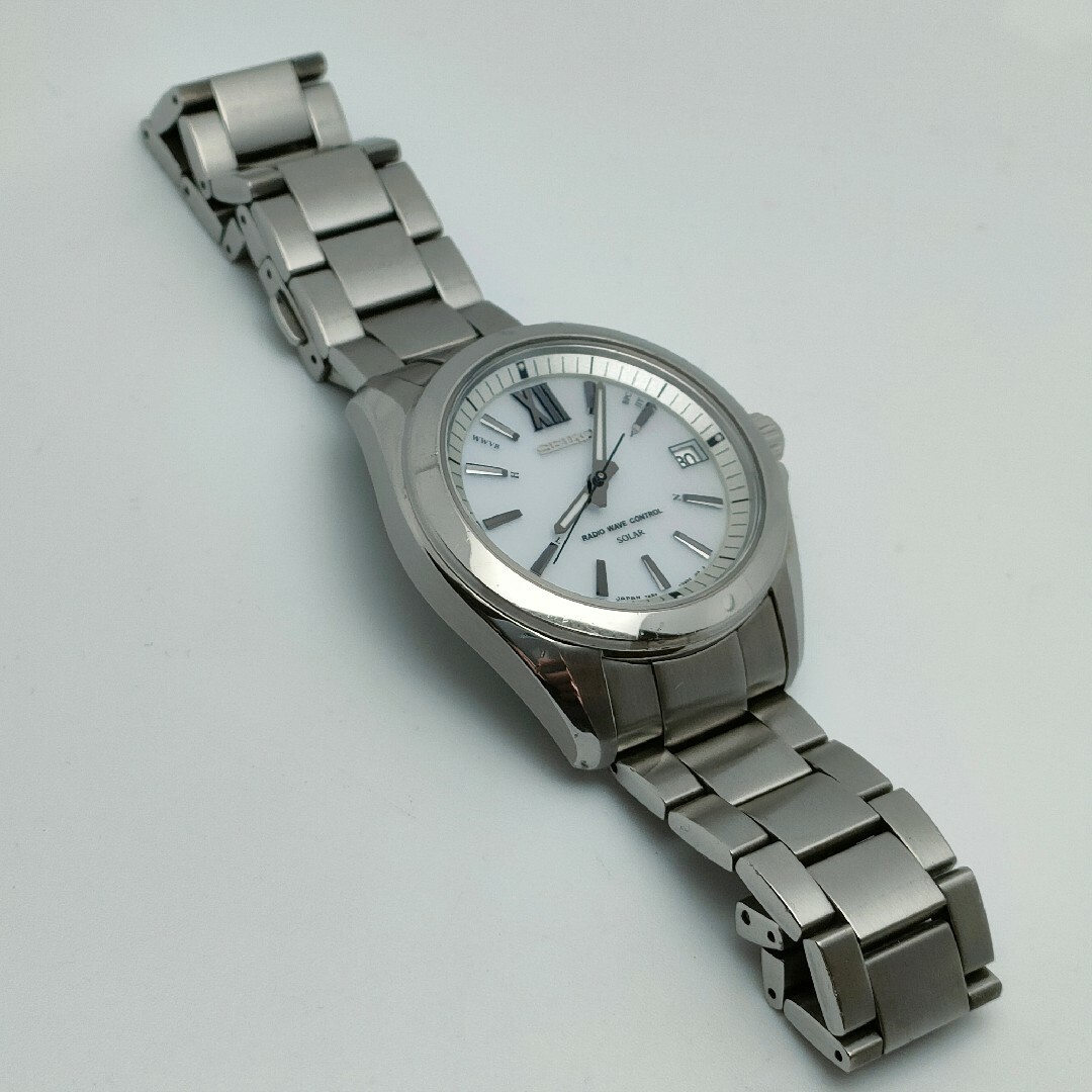 SEIKO - 人気の白文字盤 セイコー ブライツ 電波ソーラー 7B24 SEIKO - 人気の白文字盤 セイコー ブライツ 電波ソーラー 7B24