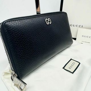 Gucci - 【未使用保管・付属品完備】グッチ ドリアン 長財布 GG ラウンドジップ 黒